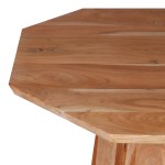 Τραπέζι σαλονιού Octagon pakoworld ξύλο acacia σε φυσική απόχρωση Φ80x45εκ Τραπέζι σαλονιού Octagon pakoworld ξύλο acacia σε φυσική απόχρωση Φ80x45εκ