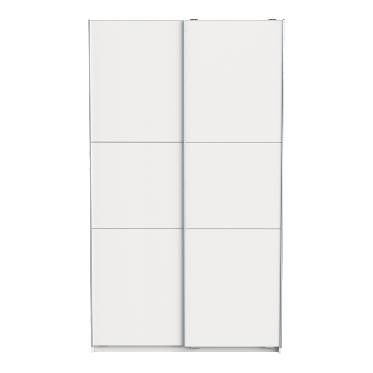 Ντουλάπα ρούχων Kawen pakoworld δίφυλλη με συρόμενες πόρτες λευκό 116.5x60x203εκ