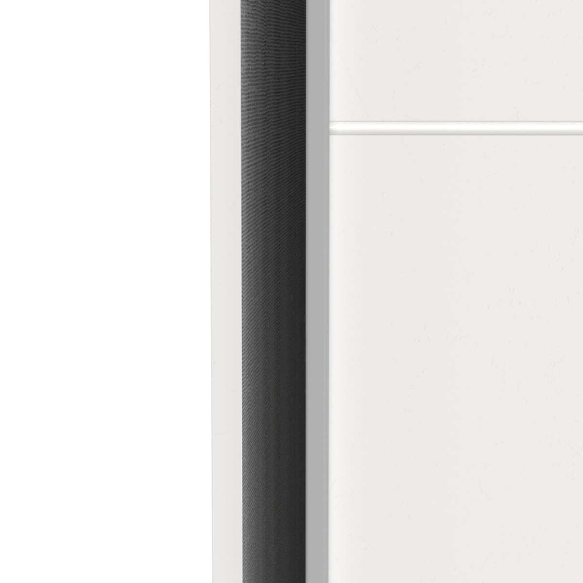 Ντουλάπα ρούχων Kawen pakoworld δίφυλλη με συρόμενες πόρτες λευκό 116.5x60x203εκ