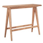 Τραπέζι Bar Winslow pakoworld ξύλο rubberwood ανοικτό καρυδί 120x45x100εκ Τραπέζι Bar Winslow pakoworld ξύλο rubberwood ανοικτό καρυδί 120x45x100εκ