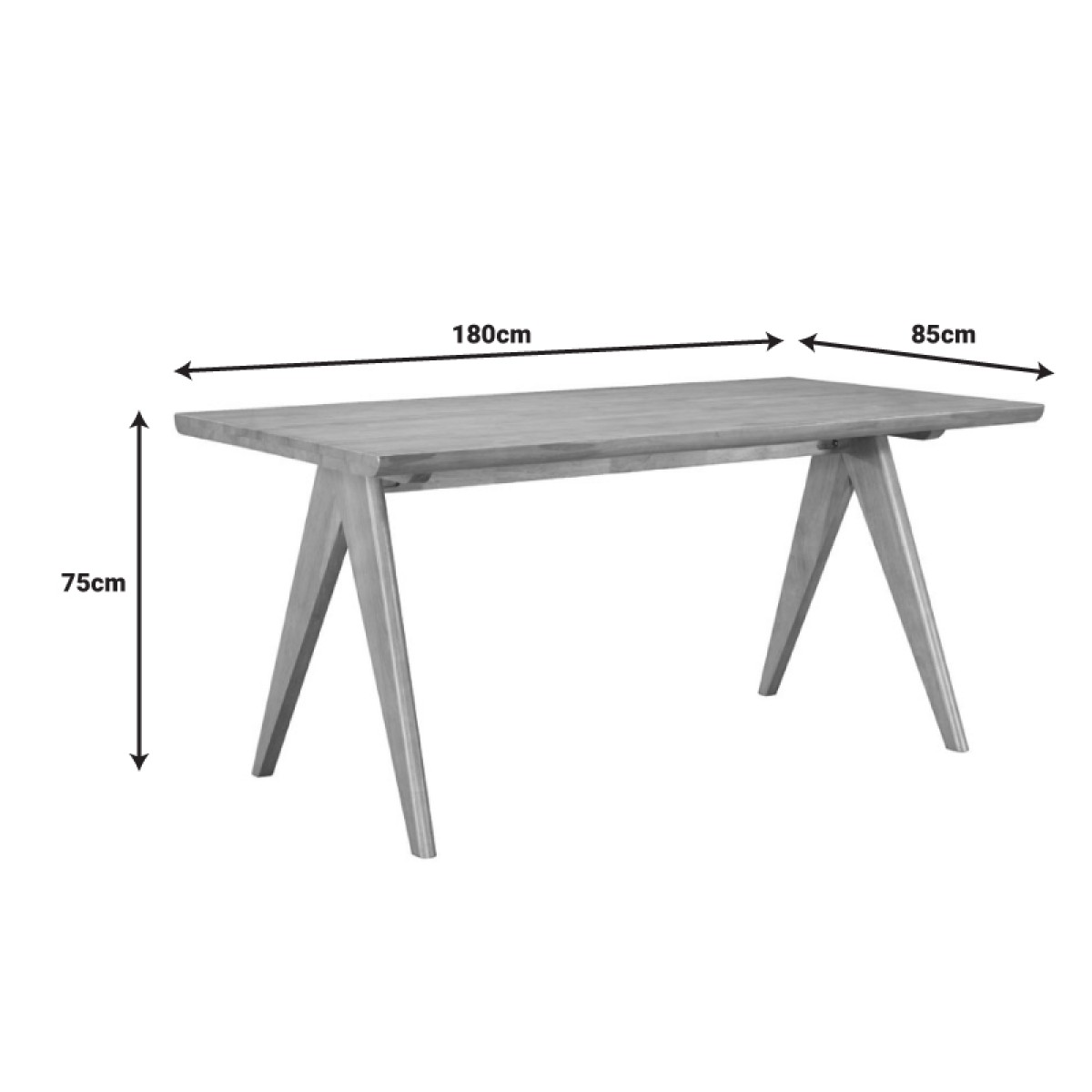 Τραπέζι Winslow pakoworld ξύλο rubberwood σε ανοιχτό καρυδί χρώμα 180x85x75εκ Τραπέζι Winslow pakoworld ξύλο rubberwood σε ανοιχτό καρυδί χρώμα 180x85x75εκ