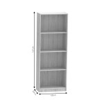 Βιβλιοθήκη Presley pakoworld sonoma 60x30x167εκ Βιβλιοθήκη Presley pakoworld sonoma 60x30x167εκ