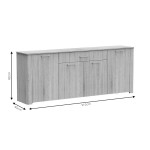 Μπουφές Kinley pakoworld sonoma 210x40x82εκ Μπουφές Kinley pakoworld sonoma 210x40x82εκ