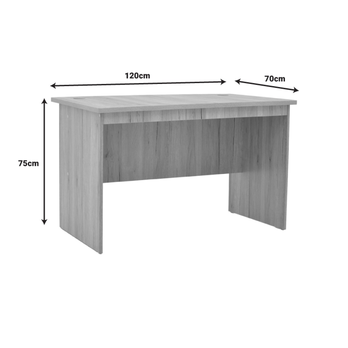 Γραφείο εργασίας Anze pakoworld φυσικό μελαμίνης 120x70x75εκ Γραφείο εργασίας Anze pakoworld φυσικό μελαμίνης 120x70x75εκ