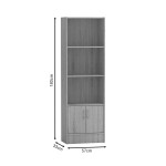 Βιβλιοθήκη Negan pakoworld sonoma μελαμίνης 57x33x180εκ Βιβλιοθήκη Negan pakoworld sonoma μελαμίνης 57x33x180εκ