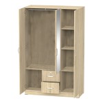 Ντουλάπα ρούχων τρίφυλλη Dillion pakoworld sonoma μελαμίνης 120x52x190εκ Ντουλάπα ρούχων τρίφυλλη Dillion pakoworld sonoma μελαμίνης 120x52x190εκ