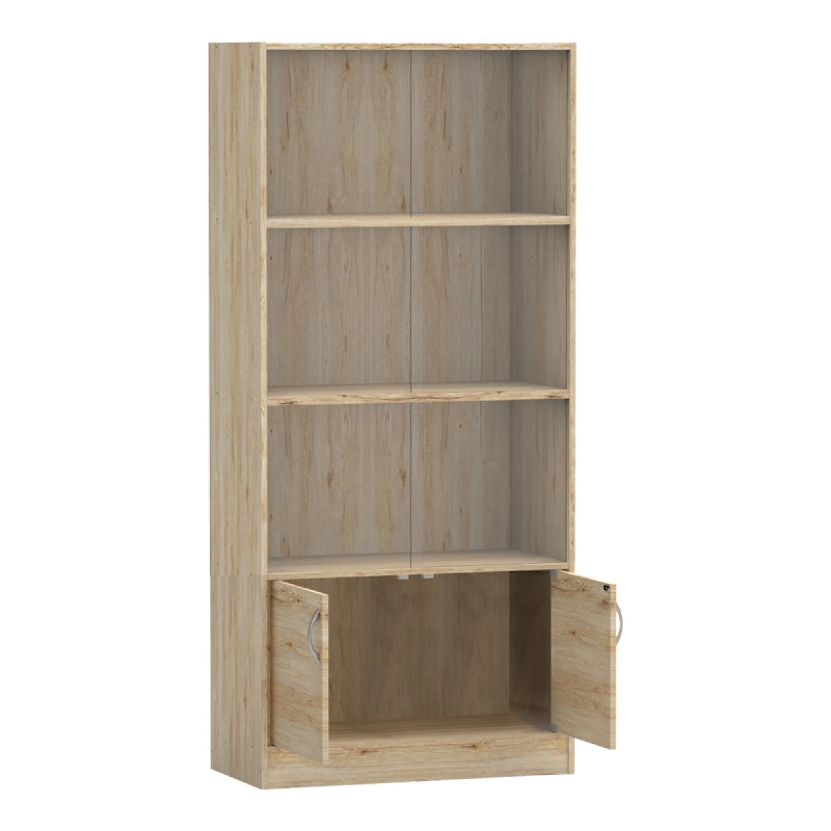 Βιβλιοθήκη Burcy pakoworld oak 80x40x177εκ Βιβλιοθήκη Burcy pakoworld oak 80x40x177εκ