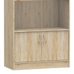 Βιβλιοθήκη Burcy pakoworld oak 80x40x177εκ Βιβλιοθήκη Burcy pakoworld oak 80x40x177εκ