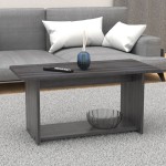 Τραπέζι Kumba pakoworld σε ανθρακί-wenge απόχρωση 80x40x42εκ Τραπέζι Kumba pakoworld σε ανθρακί-wenge απόχρωση 80x40x42εκ