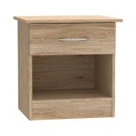 Κομοδίνο Kona pakoworld σε oak απόχρωση 40x34x42εκ Κομοδίνο Kona pakoworld σε oak απόχρωση 40x34x42εκ