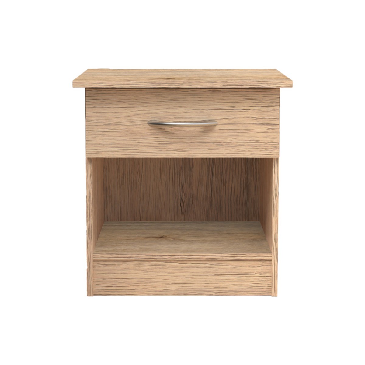 Κομοδίνο Kona pakoworld σε oak απόχρωση 40x34x42εκ Κομοδίνο Kona pakoworld σε oak απόχρωση 40x34x42εκ