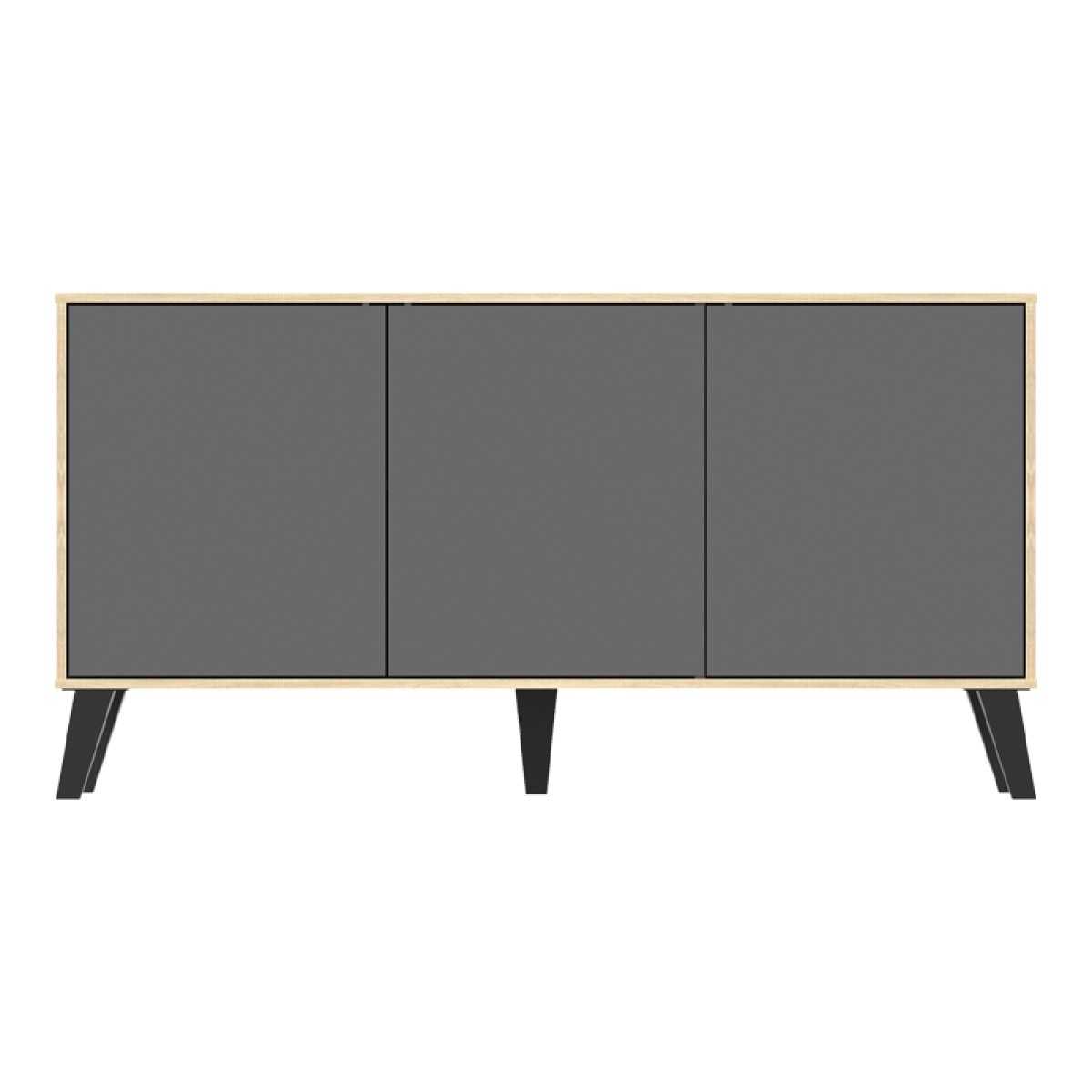 Μπουφές Billie pakoworld sonoma-ανθρακί149x40x77εκ