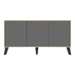 Μπουφές Billie pakoworld sonoma-ανθρακί149x40x77εκ
