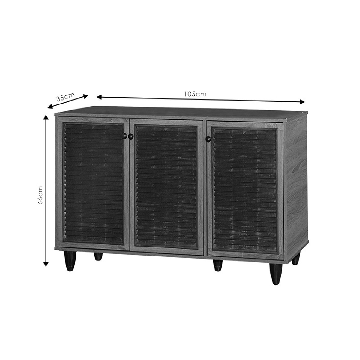 Παπουτσοθήκη-ντουλάπι Ronan pakoworld χρώμα wenge 105x35x66εκ Παπουτσοθήκη-ντουλάπι Ronan pakoworld χρώμα wenge 105x35x66εκ