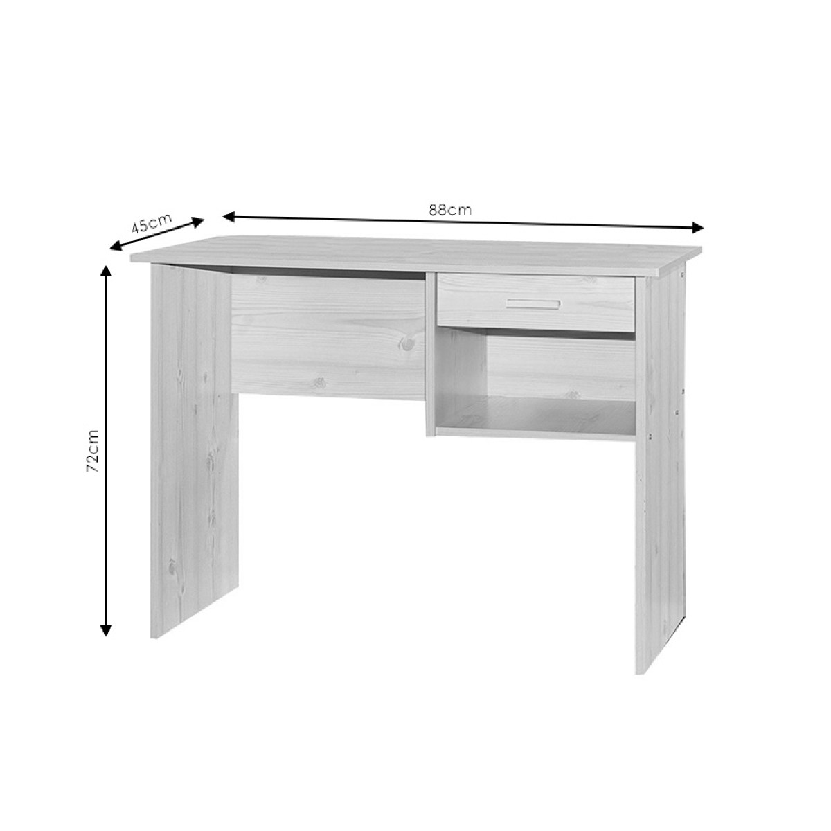 Γραφείο εργασίας με συρτάρι Michael pakoworld sonoma 88x45x72εκ Γραφείο εργασίας με συρτάρι Michael pakoworld sonoma 88x45x72εκ