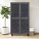 Παπουτσοθήκη-ντουλάπι Ronan pakoworld χρώμα wenge 70.5x35x122εκ Παπουτσοθήκη-ντουλάπι Ronan pakoworld χρώμα wenge 70.5x35x122εκ