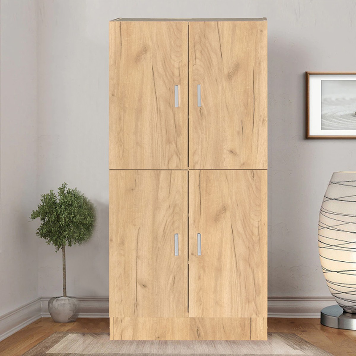 Παπουτσοθήκη-ντουλάπι Felicity pakoworld χρώμα φυσικό mo 60x32x127εκ Παπουτσοθήκη-ντουλάπι Felicity pakoworld χρώμα φυσικό mo 60x32x127εκ