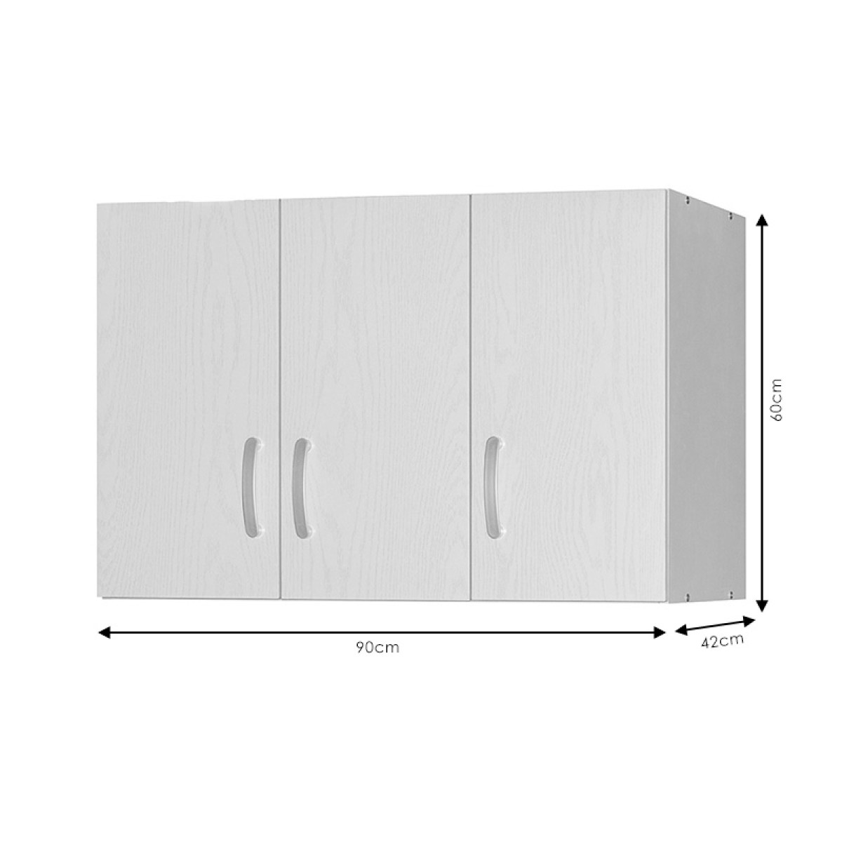 Πατάρι ντουλάπας Zelia pakoworld τρίφυλλο oak 90x42x60εκ Πατάρι ντουλάπας Zelia pakoworld τρίφυλλο oak 90x42x60εκ