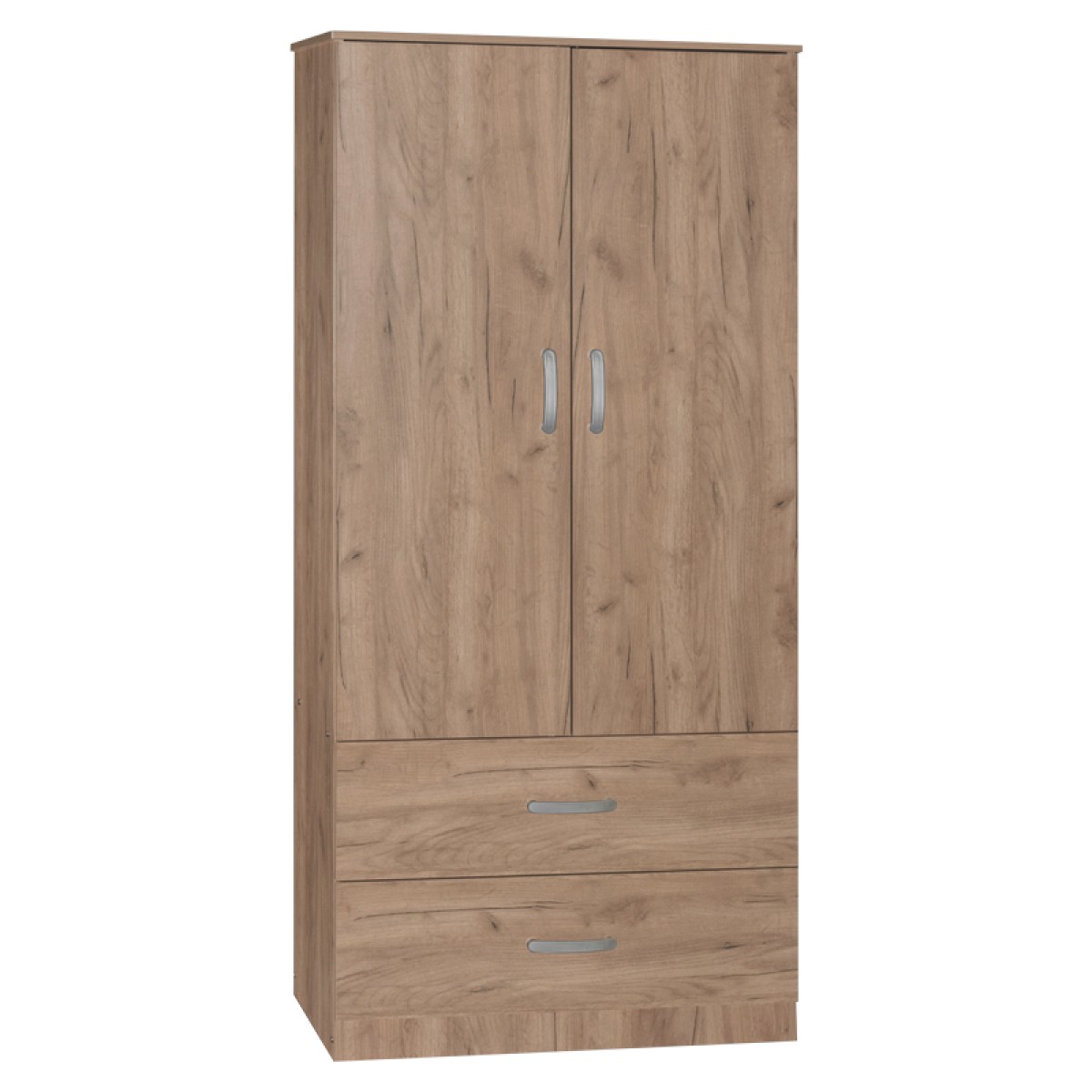 Ντουλάπα δίφυλλη και πατάρι Zelia pakoworld φυσικό 79x42x240εκ. Ντουλάπα δίφυλλη και πατάρι Zelia pakoworld φυσικό 79x42x240εκ.