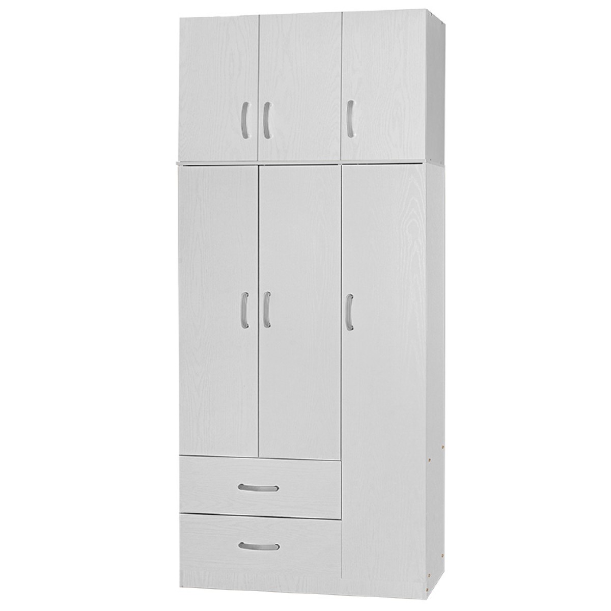 Ντουλάπα τρίφυλλη και πατάρι Zelia pakoworld λευκό 90x42x240εκ. Ντουλάπα τρίφυλλη και πατάρι Zelia pakoworld λευκό 90x42x240εκ.