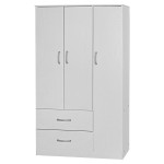 Ντουλάπα τρίφυλλη και πατάρι Zelia pakoworld λευκό 90x42x240εκ. Ντουλάπα τρίφυλλη και πατάρι Zelia pakoworld λευκό 90x42x240εκ.