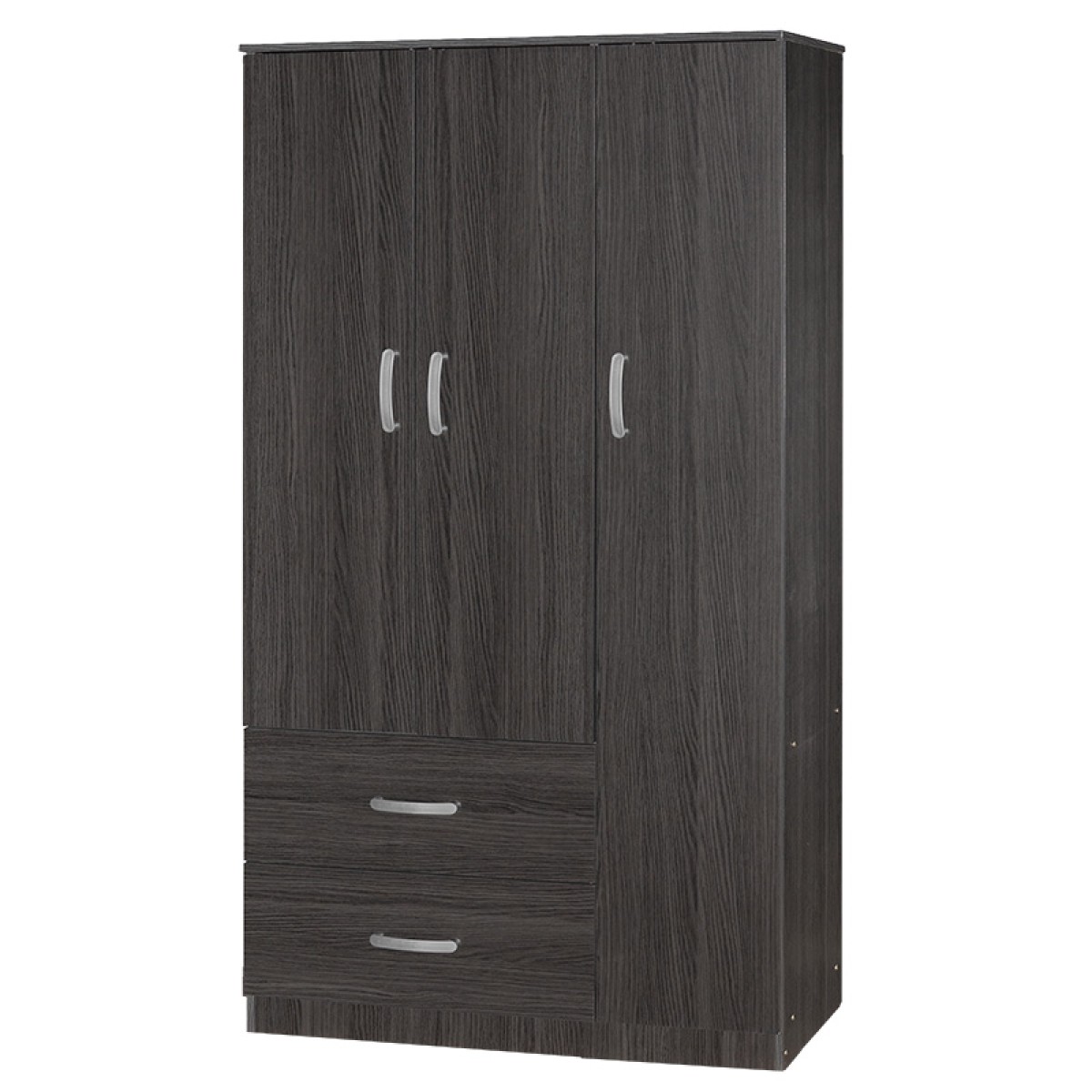 Ντουλάπα τρίφυλλη και πατάρι Zelia pakoworld wenge 90x42x240εκ. Ντουλάπα τρίφυλλη και πατάρι Zelia pakoworld wenge 90x42x240εκ.