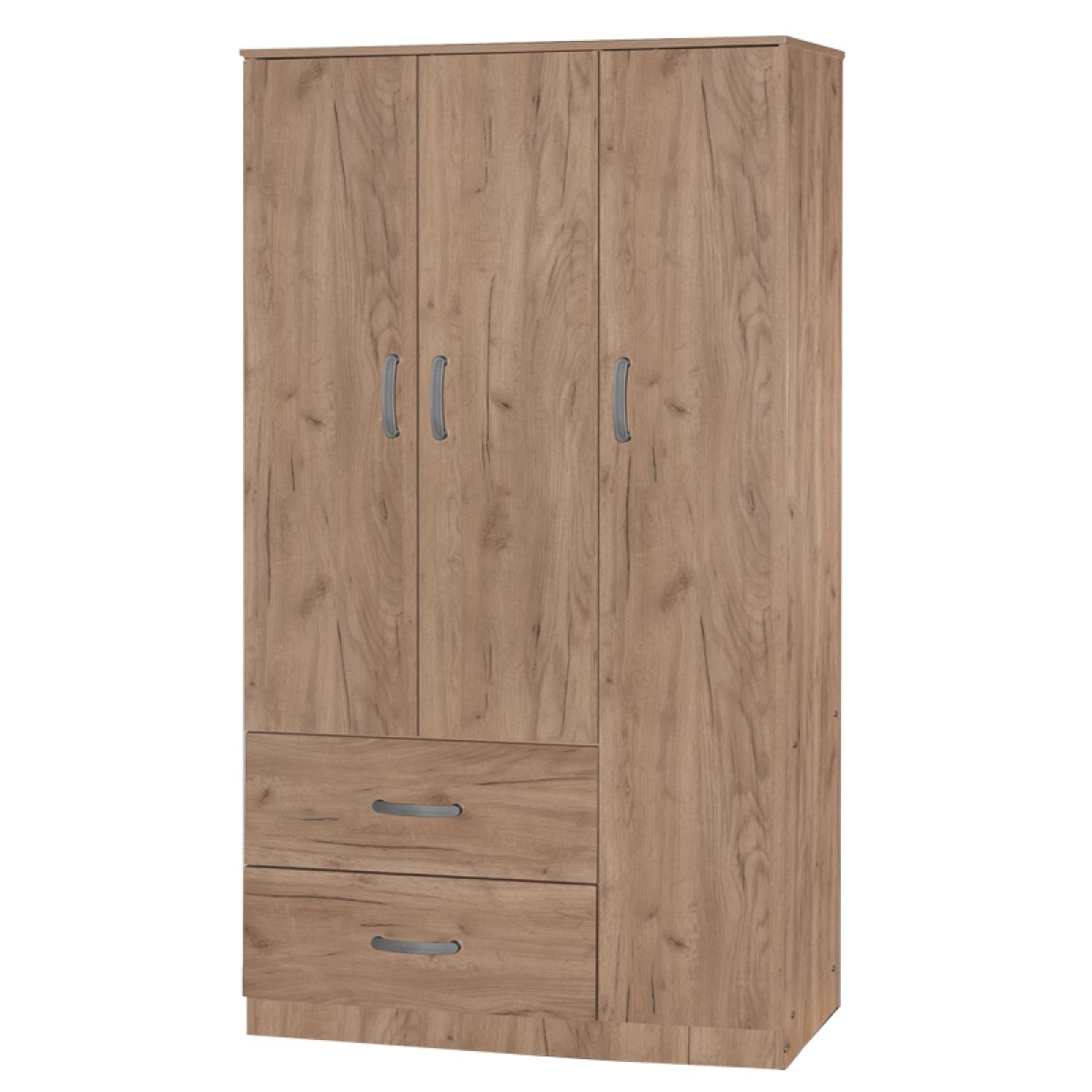 Ντουλάπα τρίφυλλη και πατάρι Zelia pakoworld φυσικό 90x42x240εκ. Ντουλάπα τρίφυλλη και πατάρι Zelia pakoworld φυσικό 90x42x240εκ.