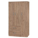 Ντουλάπα τρίφυλλη και πατάρι Zelia pakoworld φυσικό 90x42x240εκ. Ντουλάπα τρίφυλλη και πατάρι Zelia pakoworld φυσικό 90x42x240εκ.