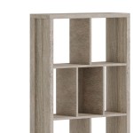 Βιβλιοθήκη Dividre pakoworld sonoma oak μελαμίνης 80x30x181εκ Βιβλιοθήκη Dividre pakoworld sonoma oak μελαμίνης 80x30x181εκ