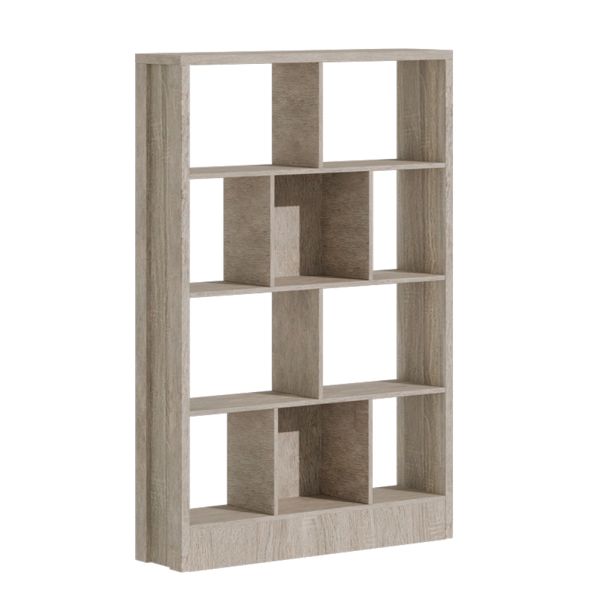 Βιβλιοθήκη Dividre pakoworld sonoma oak μελαμίνης 120x30x181εκ Βιβλιοθήκη Dividre pakoworld sonoma oak μελαμίνης 120x30x181εκ