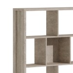 Βιβλιοθήκη Dividre pakoworld sonoma oak μελαμίνης 120x30x181εκ Βιβλιοθήκη Dividre pakoworld sonoma oak μελαμίνης 120x30x181εκ