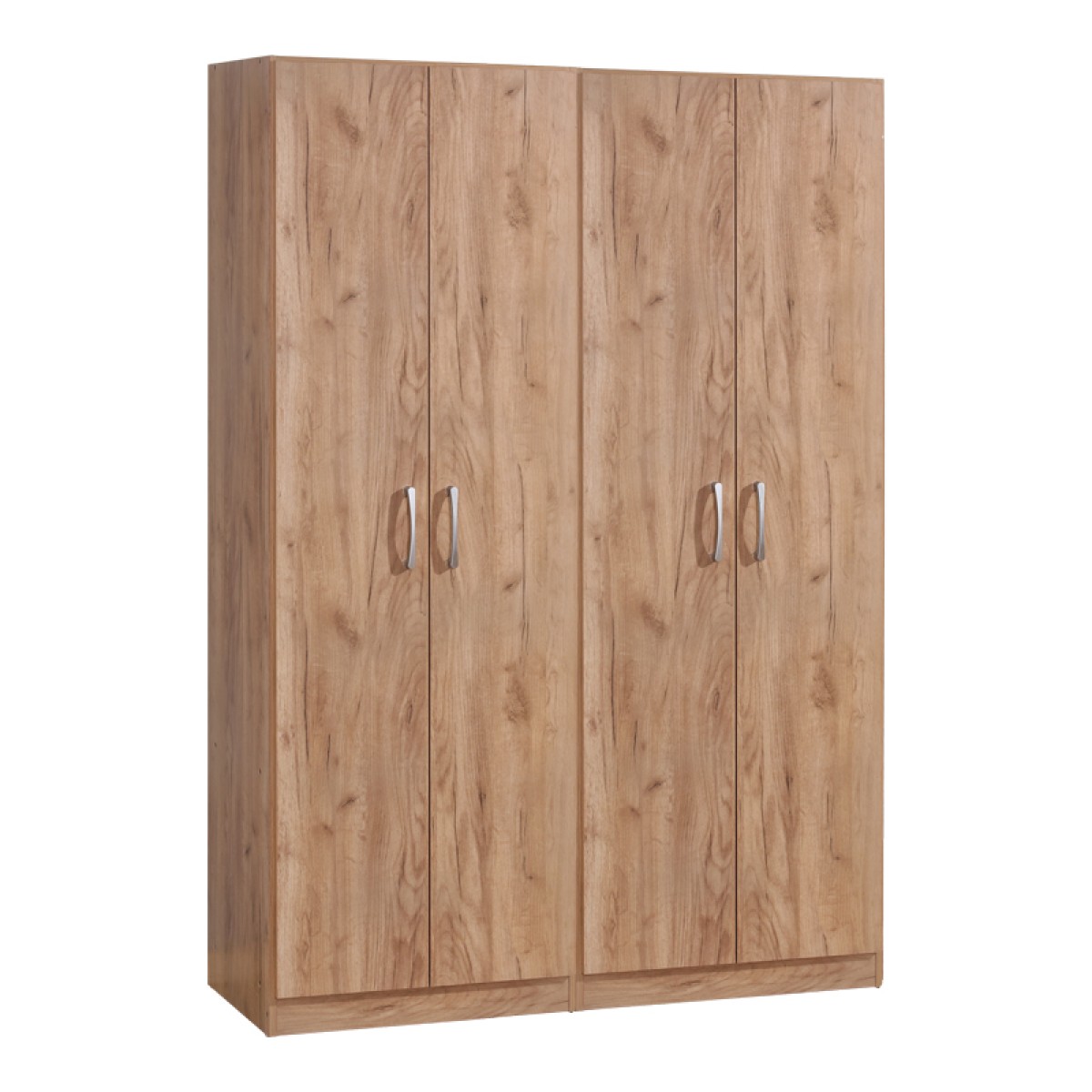 Ντουλάπα ρούχων τετράφυλλη Jonar I pakoworld χρώμα oak 120x42x180εκ Ντουλάπα ρούχων τετράφυλλη Jonar I pakoworld χρώμα oak 120x42x180εκ