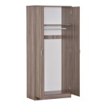 Ντουλάπα ρούχων δίφυλλη Zelia pakoworld σε sonoma-oak απόχρωση 79x42x180εκ Ντουλάπα ρούχων δίφυλλη Zelia pakoworld σε sonoma-oak απόχρωση 79x42x180εκ