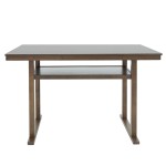 Τραπέζι μπαρ Tenor pakoworld φυσικό ξύλο rubberwood-ΜDF καρυδί 150x90x91.5εκ Τραπέζι μπαρ Tenor pakoworld φυσικό ξύλο rubberwood-ΜDF καρυδί 150x90x91.5εκ