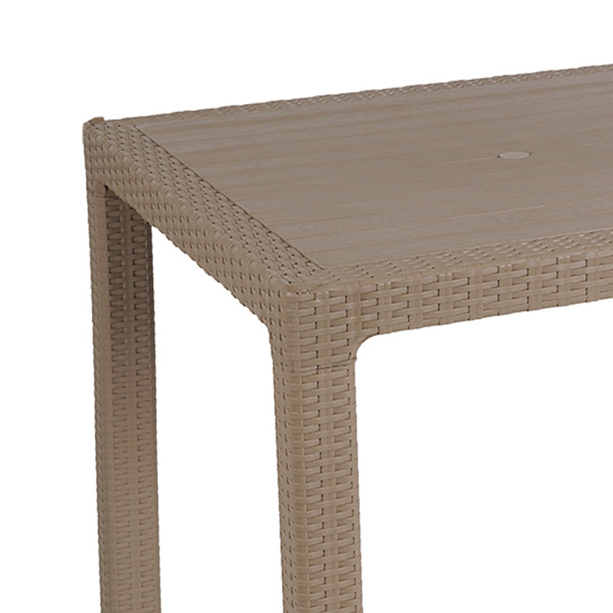 Τραπέζι Explore pakoworld με UV protection PP cappucino 90x90x73.5εκ Τραπέζι Explore pakoworld με UV protection PP cappucino 90x90x73.5εκ