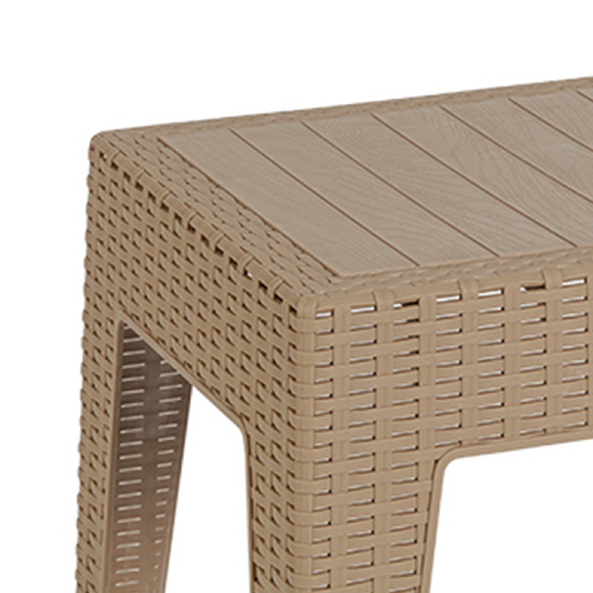 Τραπέζι Cosmic pakoworld PP cappucino 55x40x43.5εκ Τραπέζι Cosmic pakoworld PP cappucino 55x40x43.5εκ