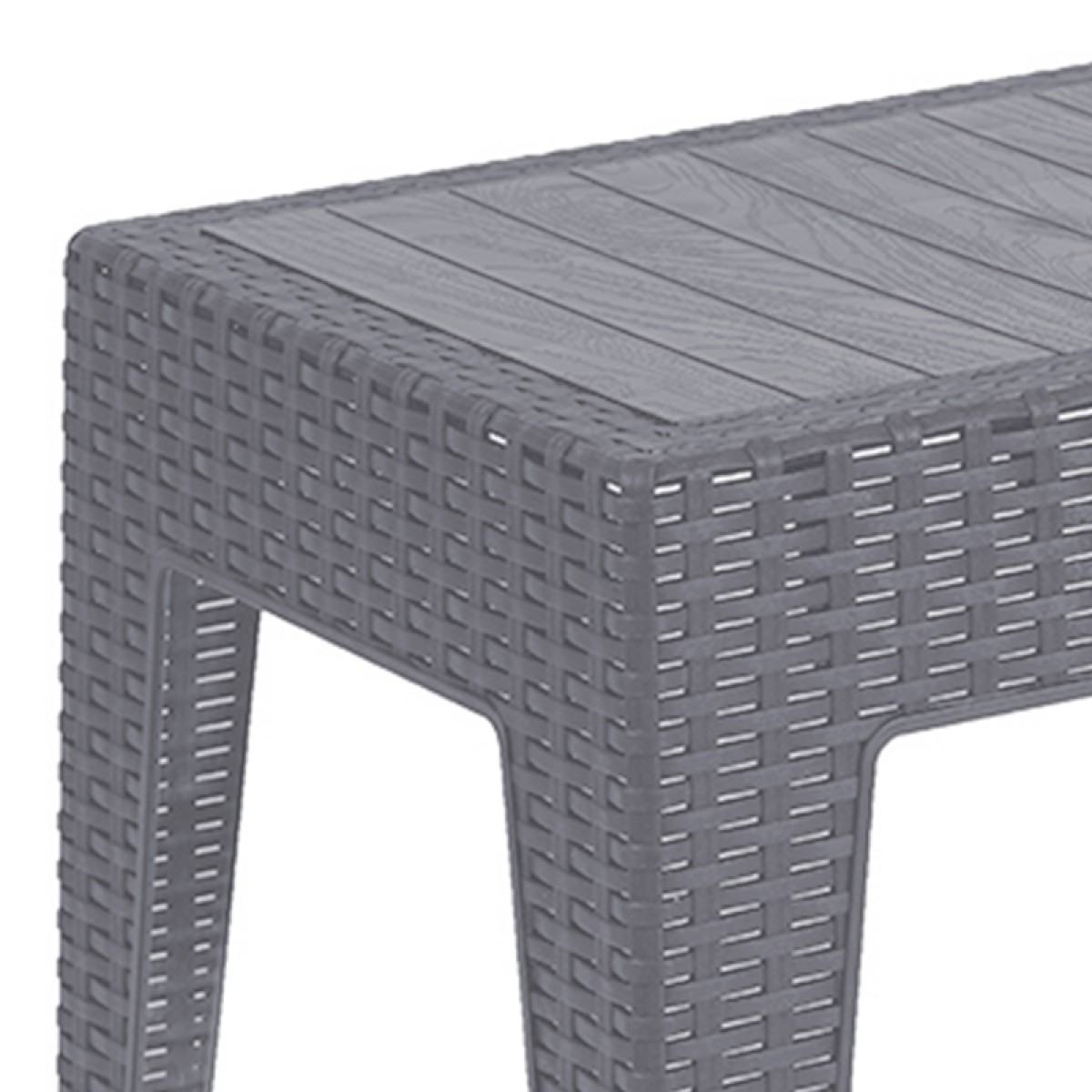 Τραπέζι Cosmic pakoworld PP ανθρακί 55x40x43.5εκ Τραπέζι Cosmic pakoworld PP ανθρακί 55x40x43.5εκ
