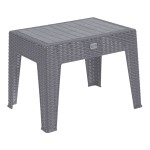 Τραπέζι Cosmic pakoworld PP ανθρακί 55x40x43.5εκ Τραπέζι Cosmic pakoworld PP ανθρακί 55x40x43.5εκ