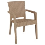 Τραπεζαρία Explore-Halcyon pakoworld σετ 5τεμ PP cappuccino 150x90x73,5εκ. Τραπεζαρία Explore-Halcyon pakoworld σετ 5τεμ PP cappuccino 150x90x73,5εκ.