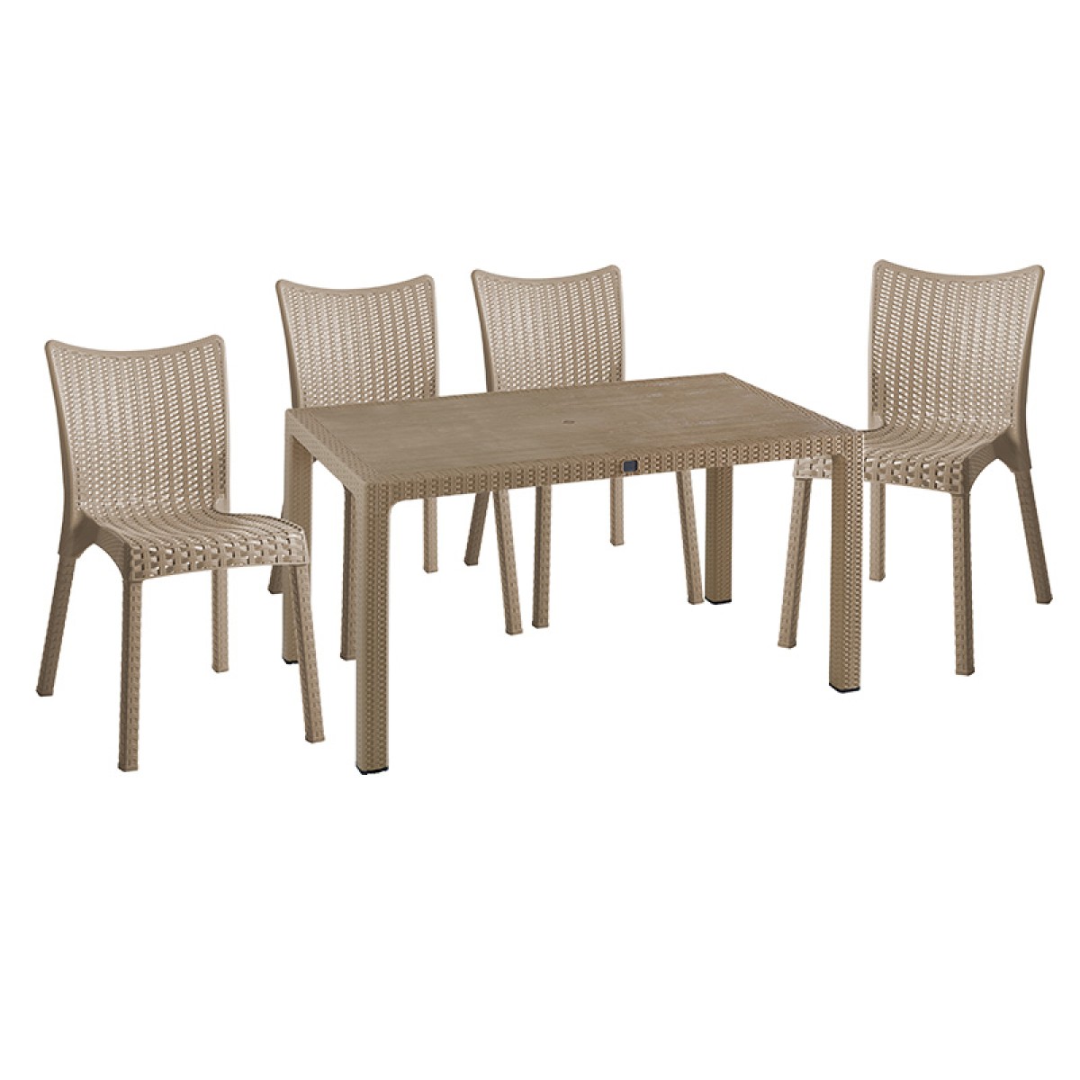 Τραπεζαρία Explore-Confident pakoworld σετ 5τεμ PP cappuccino 150x90x73,5εκ. Τραπεζαρία Explore-Confident pakoworld σετ 5τεμ PP cappuccino 150x90x73,5εκ.