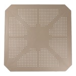 Τραπέζι Icon pakoworld PP σε απόχρωση cappucino 80x80x74.5εκ Τραπέζι Icon pakoworld PP σε απόχρωση cappucino 80x80x74.5εκ
