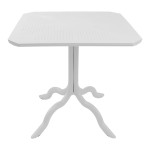 Τραπέζι Icon pakoworld PP σε λευκή απόχρωση 80x80x74.5εκ Τραπέζι Icon pakoworld PP σε λευκή απόχρωση 80x80x74.5εκ