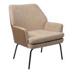 Πολυθρόνα Kieran pakoworld ύφασμα καφέ-πόδι μαύρο 77x69x82.5εκ Πολυθρόνα Kieran pakoworld ύφασμα καφέ-πόδι μαύρο 77x69x82.5εκ