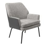 Πολυθρόνα Kieran pakoworld ύφασμα γκρι- πόδι μαύρο 77x69x82.5εκ Πολυθρόνα Kieran pakoworld ύφασμα γκρι- πόδι μαύρο 77x69x82.5εκ