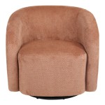 Πολυθρόνα Barrelo pakoworld περιστρεφόμενη ύφασμα σάπιο μήλο 77x72x69εκ