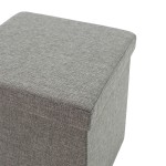 Σκαμπό-μπαούλο Crystal pakoworld ύφασμα γκρι 38x38x38εκ Σκαμπό-μπαούλο Crystal pakoworld ύφασμα γκρι 38x38x38εκ