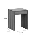 Βοηθητικό τραπέζι Focused pakoworld MDF φυσικό 40x40x50εκ Βοηθητικό τραπέζι Focused pakoworld MDF φυσικό 40x40x50εκ