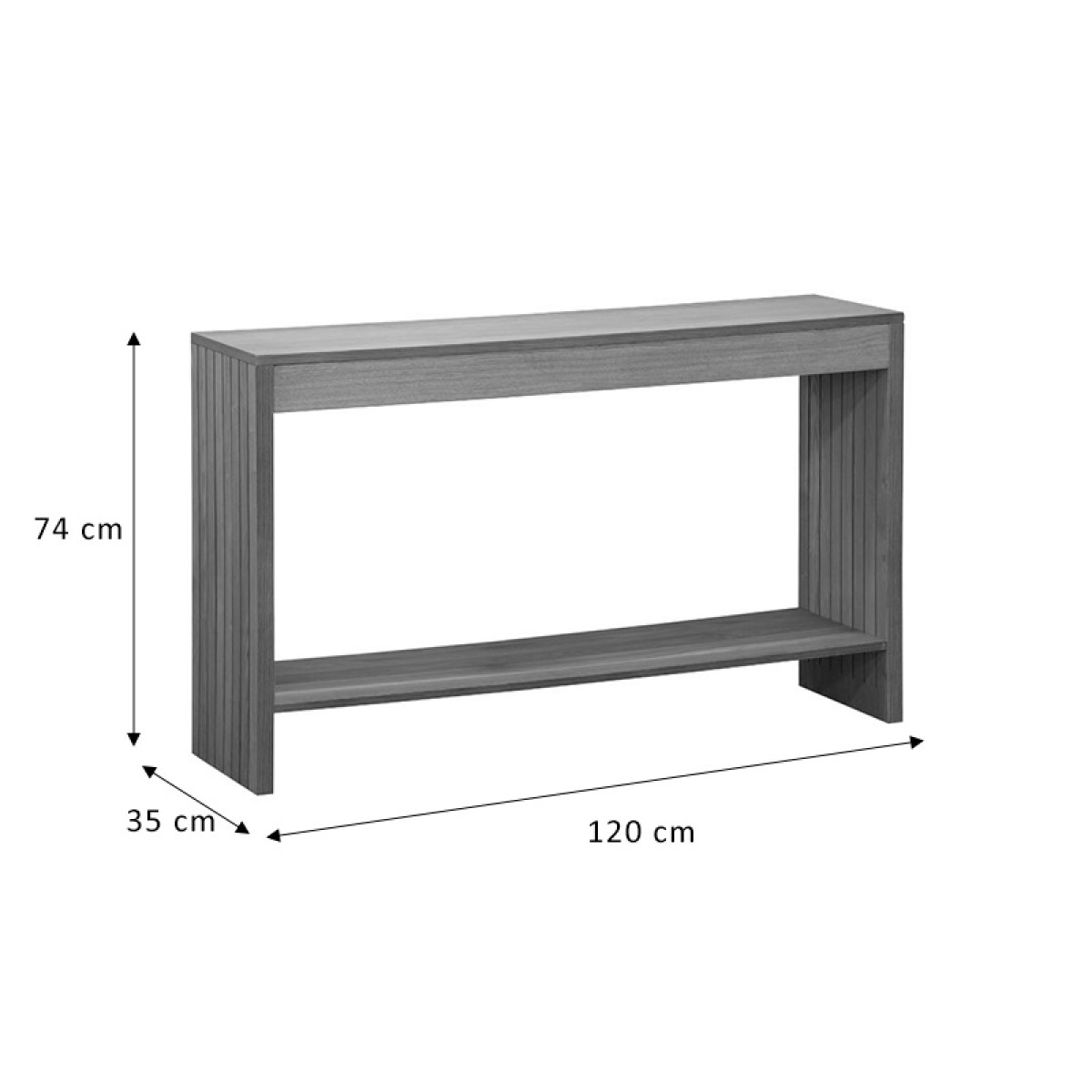 Κονσόλα Focused pakoworld MDF φυσικό 120x35x74εκ Κονσόλα Focused pakoworld MDF φυσικό 120x35x74εκ