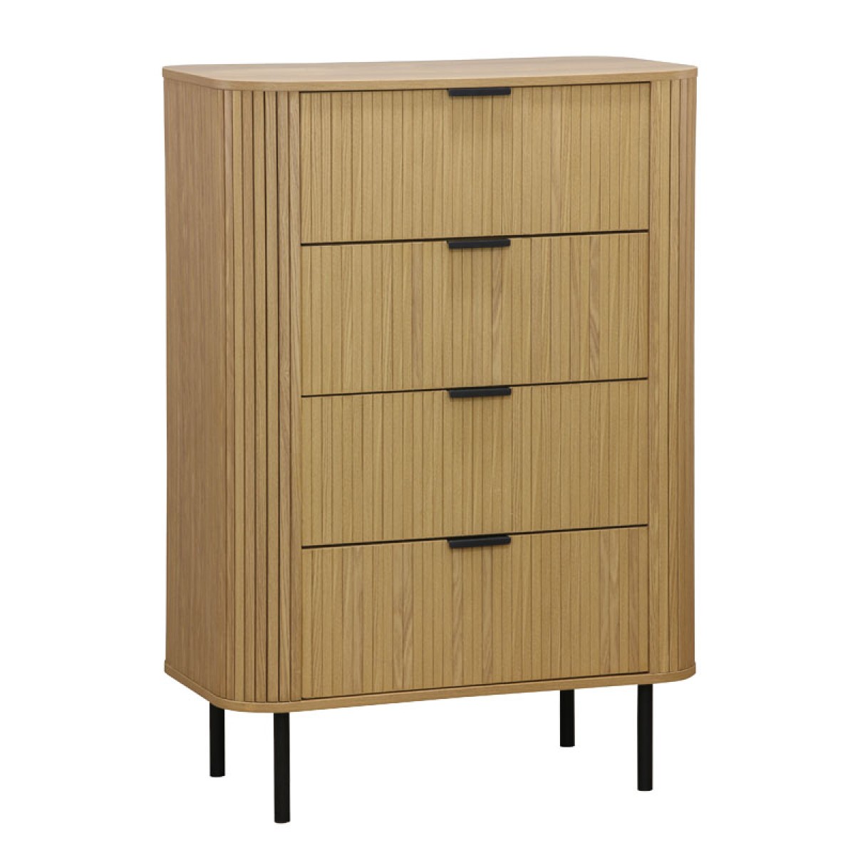 Συρταριέρα Scandi pakoworld με 4 συρτάρια φυσικό 79x46x115εκ Συρταριέρα Scandi pakoworld με 4 συρτάρια φυσικό 79x46x115εκ