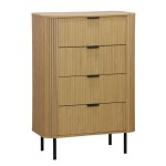 Συρταριέρα Scandi pakoworld με 4 συρτάρια φυσικό 79x46x115εκ Συρταριέρα Scandi pakoworld με 4 συρτάρια φυσικό 79x46x115εκ